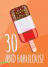 Fab lolly 30th Birthday Card created by Lucie Chapman