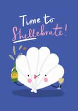 Time to Shellebrate, congratulations card created by Jess Moorhouse