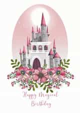 Magical Castle Birthday Card created by HelenFaerieArt
