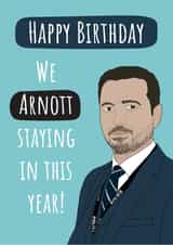 Steve Arnott Happy Birthday card created by Conor Rawson