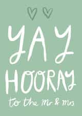 Yay Mr & Mrs Wedding Card created by ems le tocq