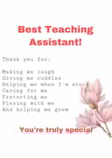 Best Teaching Assistant created by MGA DIGITAL DESIGN