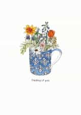 Teacup Flowers Sympathy Card created by Catriona Phillips