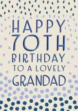 Happy 70th Birthday Grandad created by Juniper and Rose Studio