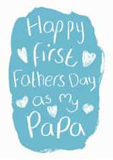 First Father's day card for Papa created by Alexia Claire