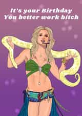Britney Spears, you better work birthday card created by The Queer Store