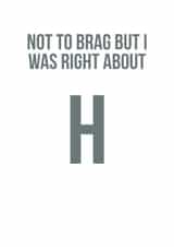 Not to brag but I was right about H 1000 created by Rose Griffths