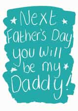 Father's day card from the baby bump created by Alexia Claire