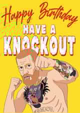 Conor Mcgregor Birthday KO Card created by NATHAN CARDINAL