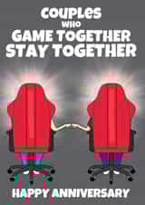 Anniversary Gaming Couple Card created by @Cupsie's Creations