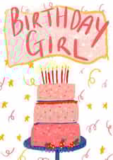 Pretty Birthday Girl Cake! created by Alice Clarke