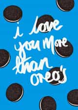 I Love You More Than Oreo’s Valentine card created by Tiny Tiger