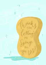Sponge off of Dad Father’s Day card created by Envy Row