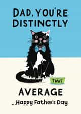 Father's Day Cat Card created by Sweary Cats by Leaf Lane Studio