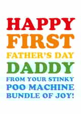 Happy first father's day daddy card created by Megan Claire
