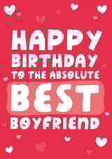 Best Boyfriend Birthday Card created by Yasmin Atherton