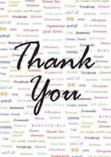 Multi Language Thank You Card created by Petkar-ds