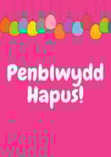 Penblwydd Hapus welsh birthday card created by Jodi Cox