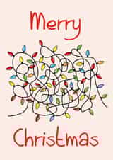 Funny Tangled Christmas lights Card created by Dan&Dee