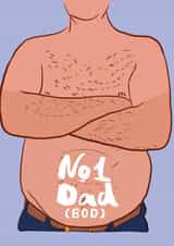 Funny and rude Father's Day card 1000 created by Kwirk Cards