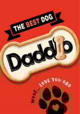 The best Dog Dad, Father’s Day or Birthday card created by The Typecast Gallery