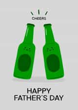 Cute Beer Bottle Fathers Day Card created by ItsJessica