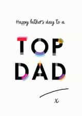 Happy father's day to a top dad created by Hey Jude