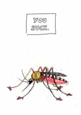 Rude, Birthday Mosquito Card created by JOKstudios