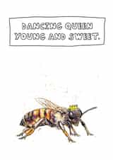 Birthday Bug, Dancing Queen, Bee Card. created by JOKstudios