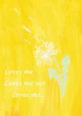 Love me, love me not card created by Misses Tree