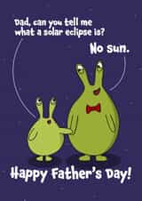 Alien Dad Joke Fathers Day card created by BeckiLamby