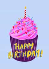 Happy Birthday Cupcake Card created by Charlotte Nicholson Design