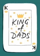 King of Dads Fathers Day Birthday Card for Dad created by Tilly Bean Loves