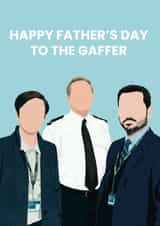 Line of Duty Ted Hastings Gaffer Father's Day card created by Jemma Rose Design