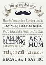 Father's day things dads say created by RedNosedBadger