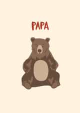 Cute Papa Bear Father’s Day Card created by Ellie Ward
