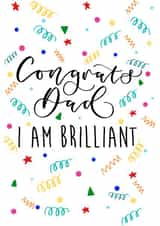 Funny I am brilliant Father’s Day card created by The Amyverse