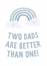 Two dads better than one rainbow card created by Bullar Designs