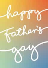 Happy Father's Gay Rainbow Card created by Bullar Designs