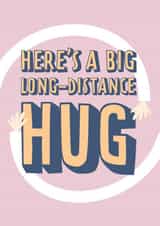 Long-distance hug card created by Bullar Designs