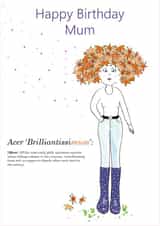 Happy Birthday Mum Acer Brilliantissimum Card created by Curly Girly