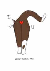 Cheeky Father's day cat card created by Eat the Moon
