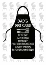 Dad's BBQ Rules Father's Day Card created by Simply Nix