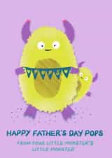Happy Father's Day Pops Little Monster Family created by Get The Party Crafted