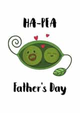 Cute Father's Day Card - Two Peas in a Pod created by Chibi Chi Designs