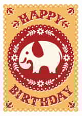 Elephant Birthday Card created by Alexandra Snowdon