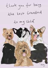 Father's day card for dog Grandad created by Eat the Moon
