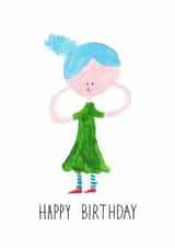 Blue Haired Birthday created by LMT