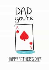 Ace Dad Father's Day Card created by Doodlesworth