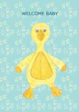New baby duck card created by Claire Louise